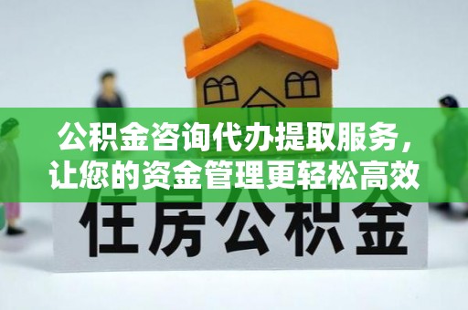 秀屿公积金咨询代办提取服务，让您的资金管理更轻松高效