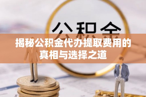 秀屿揭秘公积金代办提取费用的真相与选择之道
