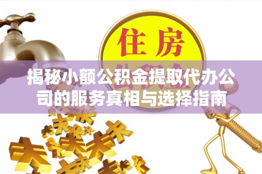 秀屿揭秘小额公积金提取代办公司的服务真相与选择指南